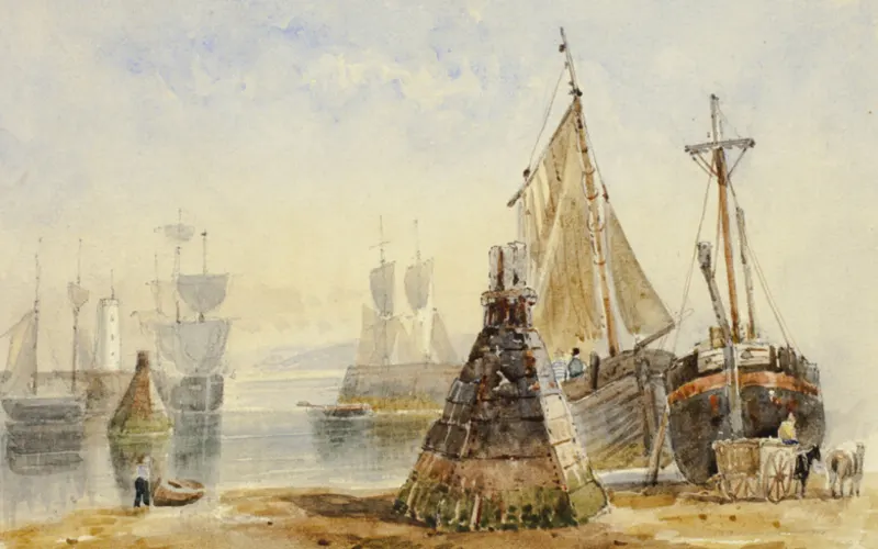 Artwork: Ships in Harbor, Henry Barlow Carter (c. 1831) · Art Institute of Chicago, CC0