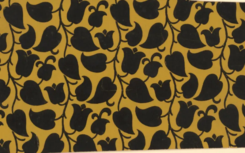 Artwork: Wurzblatt (Wallpaper Design), Dagobert Peche (c. 1915) · Art Institute of Chicago, CC0