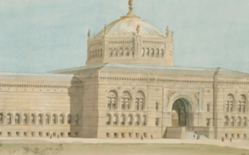 Artwork: World's Columbian Exposition Fine Arts Museum, Chicago, Illinois, Perspective, John Wellborn Root (c. 1890–1891) · Art Institute of Chicago, CC0