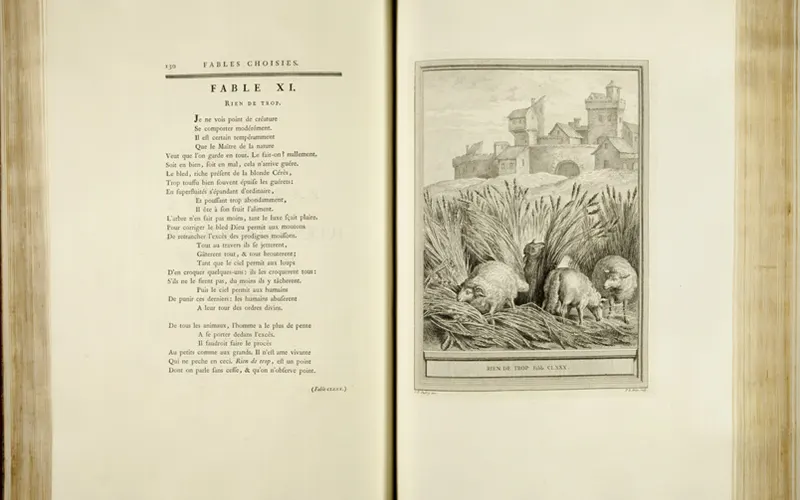 Artwork: Fables choisies (volumes 3 and 4), Jean-Baptiste Oudry (1756–59) · Art Institute of Chicago, CC0